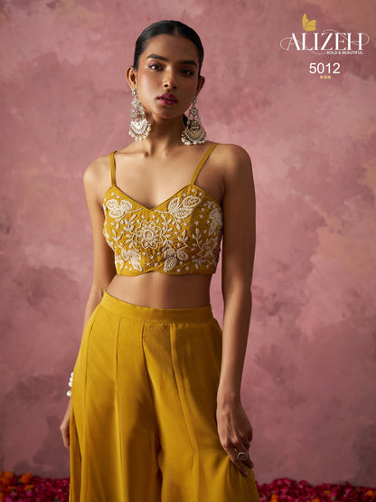 RANG — Indo-Western Sharara Cape Set | Khatli Embroidery