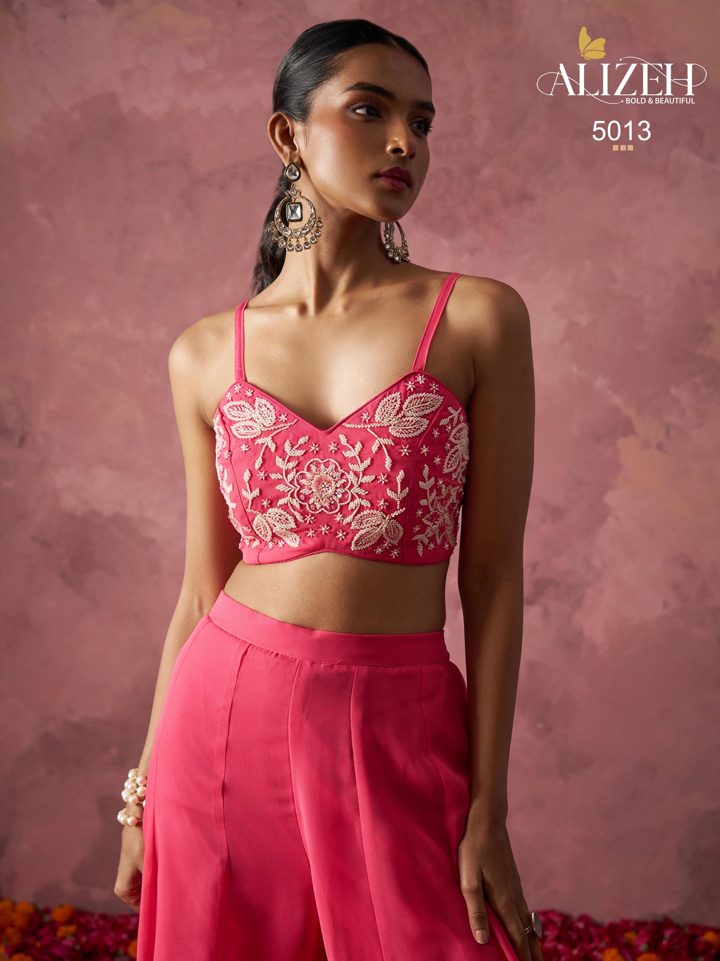 RANG — Indo-Western Sharara Cape Set | Khatli Embroidery
