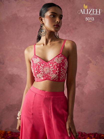RANG — Indo-Western Sharara Cape Set | Khatli Embroidery